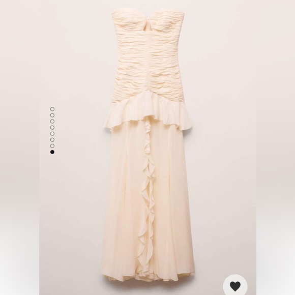 NWT Mango Capsule Collection Draped Dress with Sweetheart Neckline - Picture 6 of 6